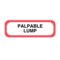 Nevs Position Labels - Palpable Lump 1/2" x 1-1/2" White w/Red & Black XP-502 - alternate 1
